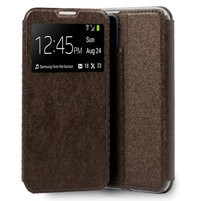 Funda COOL Flip Cover para Realme 7 Pro Liso Bronce