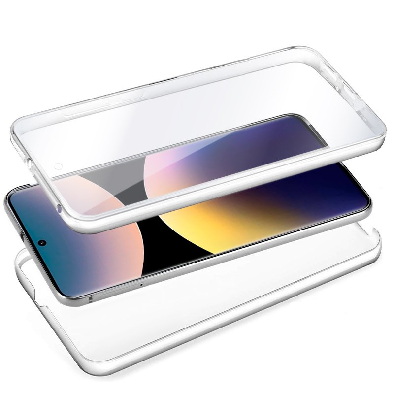 Funda COOL Silicona 3D para Xiaomi Redmi Note 14 Pro (Transparente Frontal + Trasera)